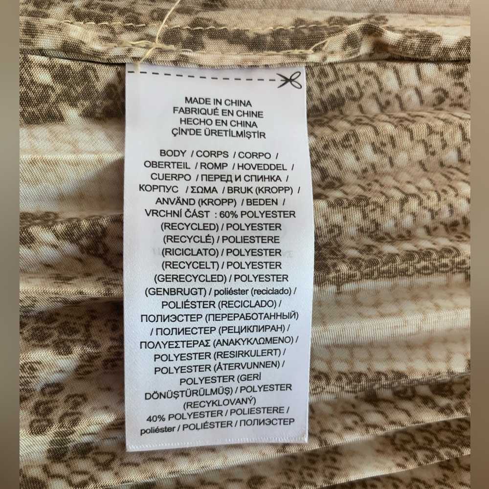 FINAL PRICE NWT Ralph Lauren Skirt: Brown Snake Print, Pleated Knee-Length Zip 8 - Picture 8 of 10